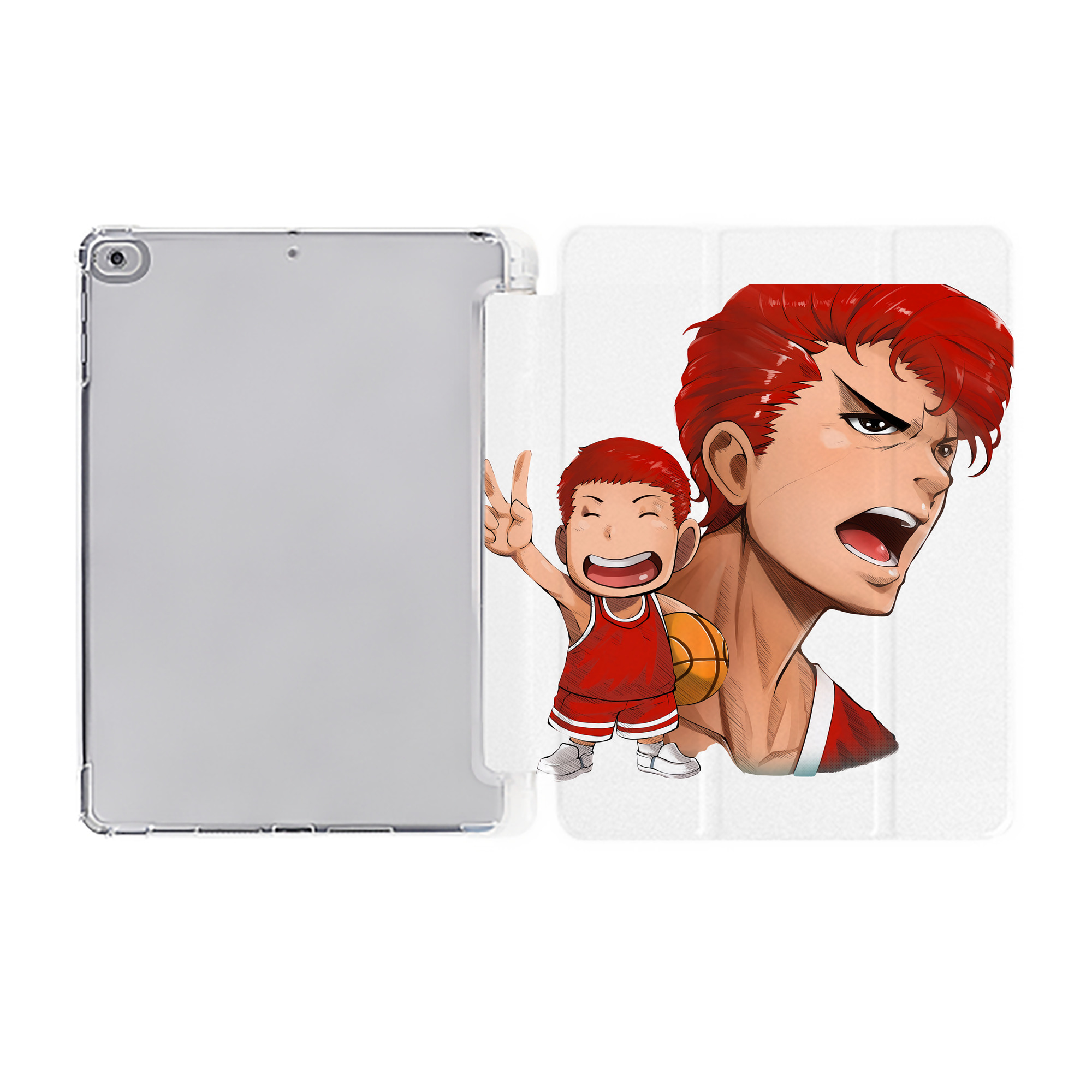 （画像用） SLAM DUNK／スラムダンク IPad ケース ペン収納付き 三つ折りスタンド PUレザー×シリコン 対応機種9.5/10.5/10.9インチ